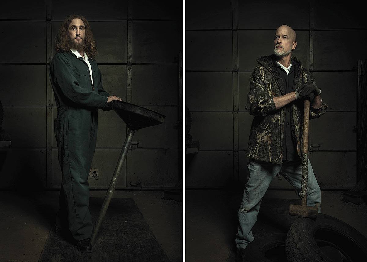 Photographer Hilariously Recreates Renaissance Paintings with Auto-Mechanics