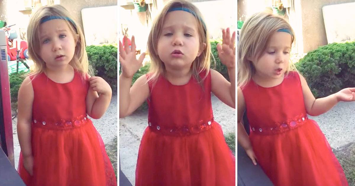 Adorable flower girl attempts to explain weddings to her embarrassing dad